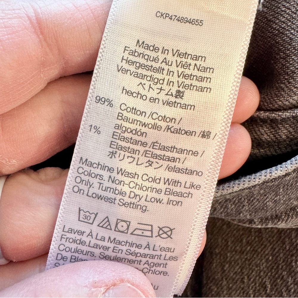 Madewell Gray Wide-Leg Crop Jeans - Picture 8 of 9